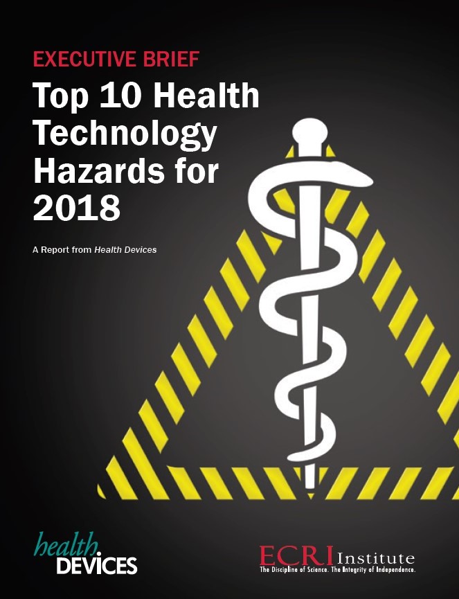 Top 10 Health Technology Hazards 2018